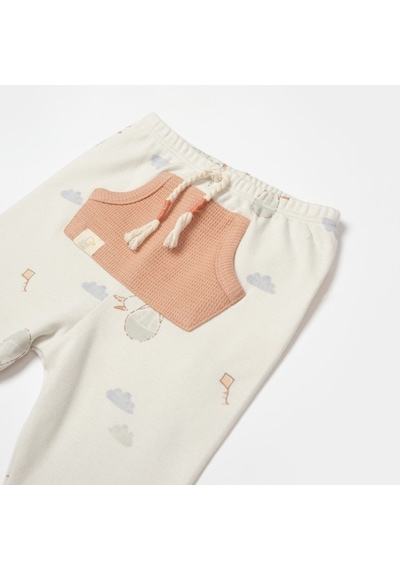 Biorganic Teach Me Patikli Pantolon Kiremit- Mint Yeşil Kiremit - Mint Yeşili