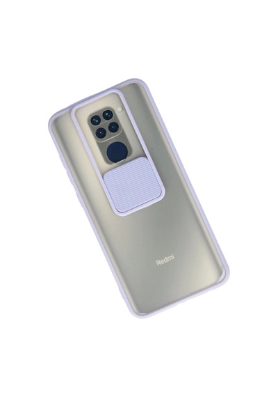 Gld-spt- Newface Xiaomi Redmi Note 9 Kılıf Palm Buzlu Kamera Sürgülü Silikon - Lila