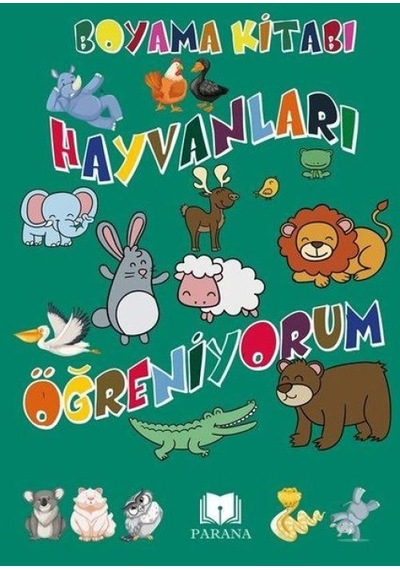 Hayvanları Öğreniyorum - Boyama Kitabı - Qhdh-612483