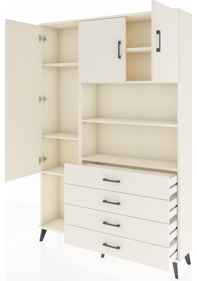 Arges Dolap 7 Raflı 4 Çekmeceli 3 Kapaklı 132x30x195 Aytaşı-a... Aytaşı Arges Dolap 7 Raflı 4 Çekmeceli 3 Kapaklı 132x30x195 Aytaşı-a... Aytaşı