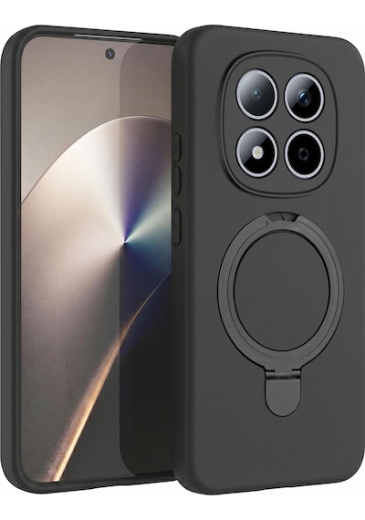 Microsonic Xiaomi Redmi Note 15 Pro 5g Kılıf Aura Stant Magsafe Siyah -