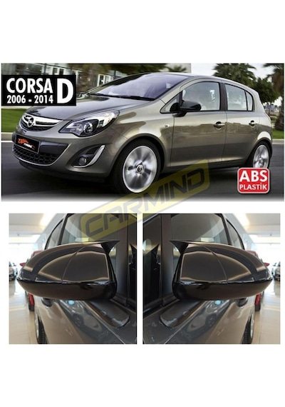 Opel Corsa D Batman Yarasa Ayna Kapağı Piano Black 2006-2014