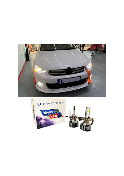 Citroen C Elysee Led Xenon Uzun Far Ampulü H1 Mono Yeni Seri Beyaz 2012-2023