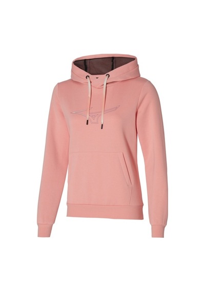 Mizuno Release Hoodie Kadın Kapüşonlu Sweatshirt Pembe