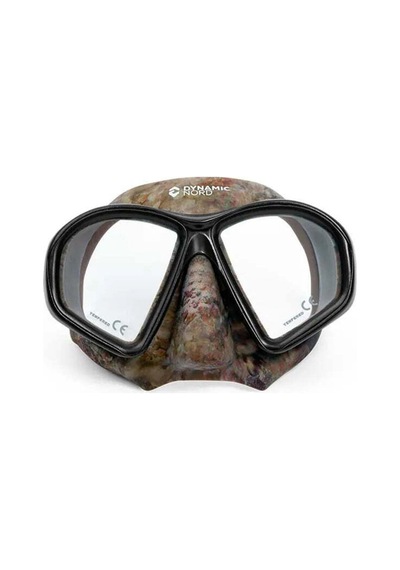Dynamic Nord Dive Mask Mc 15 Iki Camlı Düşük Hacimli, Revo Ayna Efekti Lensli Dalış Maskesi Kahverengi