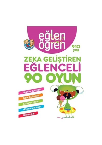 Eğlen Öğren 9-10 Yaş Zeka Geliştiren Eğlenceli 90 Oyun- Dstil Tasarım