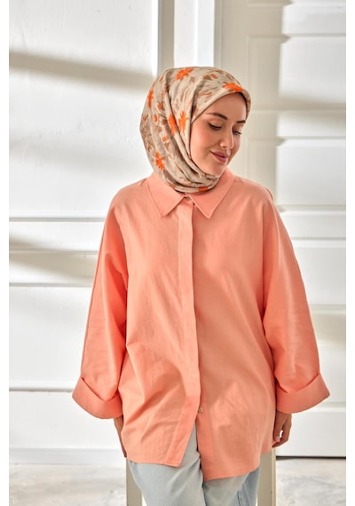 Silk Home Velora Eşarp 161001-13 Turuncu, Bej, Sütlü Kahve