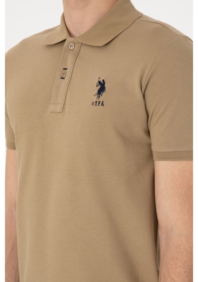 U.S. Polo Assn. Erkek Slim Fit Polo Yaka Haki Basic Tişört 50305929-VR027 U.S. Polo Assn. Erkek Slim Fit Polo Yaka Haki Basic Tişört 50305929-VR027