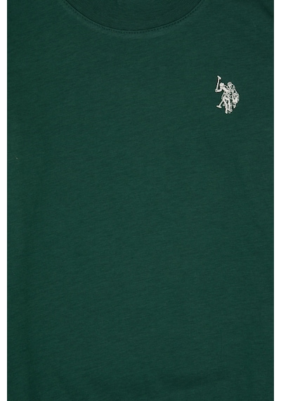U.S. Polo Assn. Erkek Çocuk Koyu Yeşil Basic Bisiklet Yaka Sweatshirt 50314971-VR079