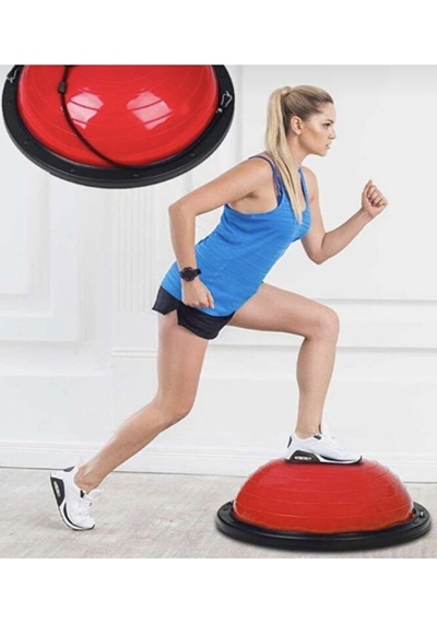 Triathlon T181 Bosu Ball Yarim Denge Topu Pilates Aleti Direnc La