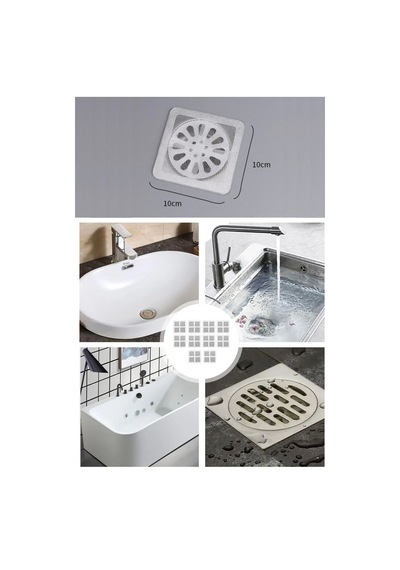 Buffer 10'lu Banyo Ve Mutfak Lavabo Koku Önleyici Ve Haşere Böcek Önleyici Gider Filtresi 11