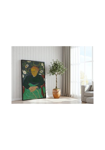 Klasik Sanat Van Gogh La Berceuse Beşik Sallayan Kadın Çerçevesiz Poster 21x30 Cm A4 Tablo