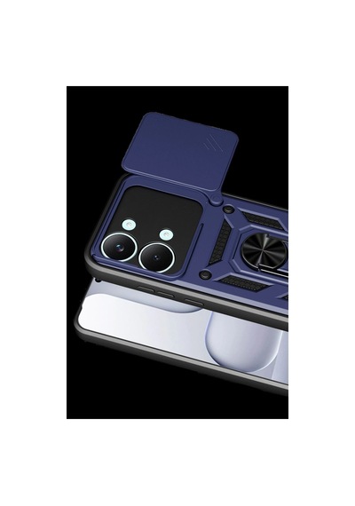 Xiaomi Poco X8 Pro Max Pars Lens Yüzüklü Silikon - Lacivert