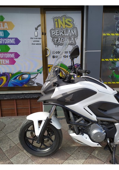 2012-15 Honda Nc 700X 750X Uzun Ön Cam Şeffaf 55cm Zeus 4mm