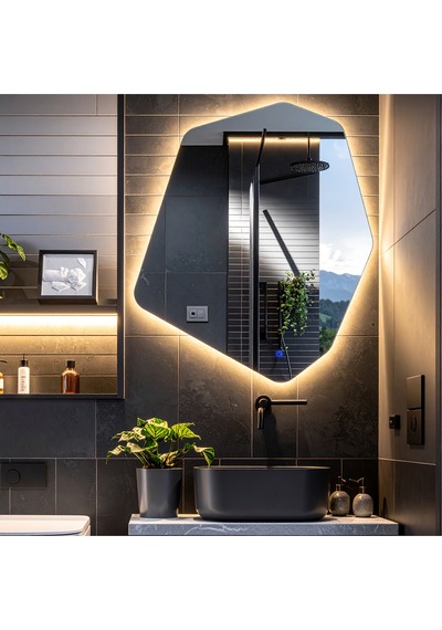 Vortex Günışığı Lavabo & Banyo Aynası Dokunmatik Sensörlü 70 X 60 Cm