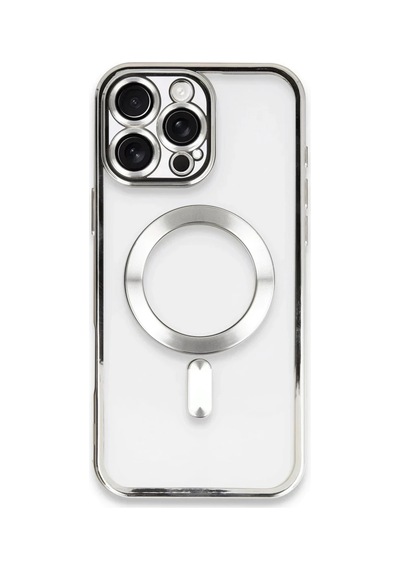 Apple iPhone Uyumlu  16 Pro Uyumlu Kılıf Kross Magneticsafe Kapak - Gümüş