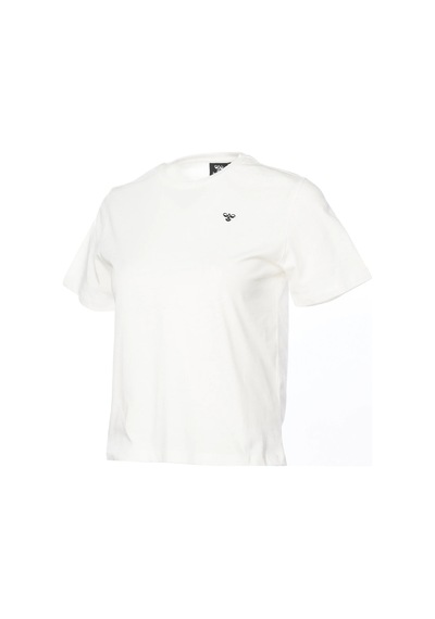 Hummel T-ıc Icona Boxy Unity Kadın Beyaz Yuvarlak Yaka Tişört 911867-9003