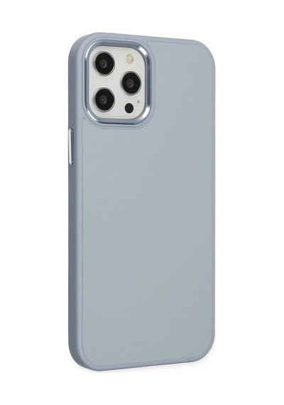 Apple Uyumlu iPhone 12 Pro Max Kılıf Asya Deri Silikon - Sierra Blue 0.2M-Çok Renkli