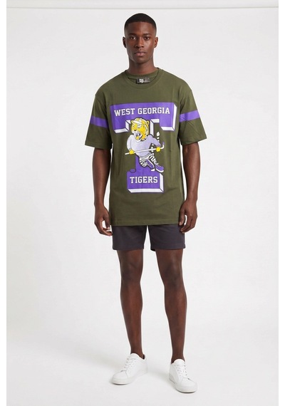 Blow Up Future Gen Tigers Haki Oversize Erkek T-shirt 141566 SİYAH