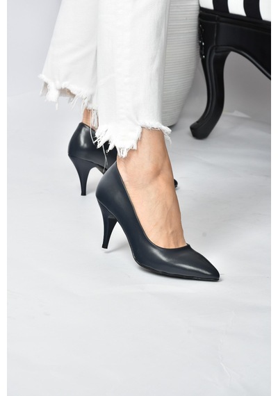 Fox Shoes Lacivert Kadın Topuklu Ayakkabı A922151109 Lacivert