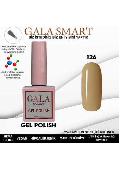 Gala Smart Classic Kalıcı Oje 10 Mle No:126