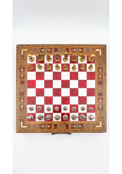 Roma Crimson-chess Set