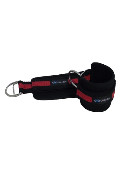 D Ring Fitness Ayak Bileği Ağırlık Çalışma Kemeri Ankle Straps Fitness 1 Çift Sağ/sol Takım Kırmızı - Siyah