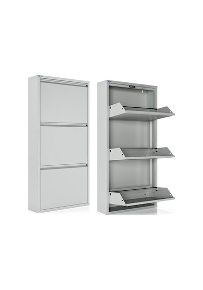 Ceha  3'lü Metal Ayakkabılık - Gri K.AYK-3 /AB7035 Gri