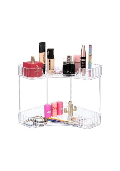 Blackstone Krc-804 Köşe Çok Amaçlı Düzenleyici Organizer 2 Katlı Şeffaf Mika Kristal Pls - 12'li Paket Diğer