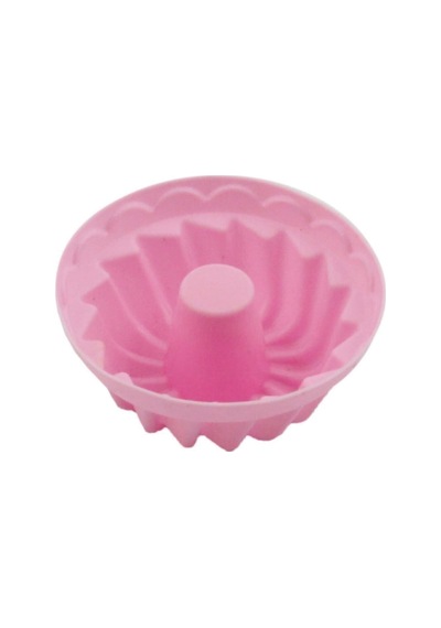 6'lı Silikon Mini Kek Muffin Kalıbı Renkli Silikon Pembe Diğer