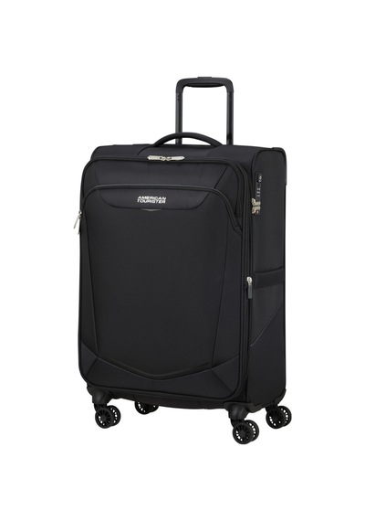 American Tourister Siyah Unisex Çekçekli Kumaş Valiz Summerrıde-spınner Exp Tsa