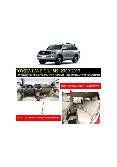 Toyota Land Cruiser 2009-2017 5D Suni Deri Oto Paspas N11.2774