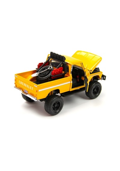 Motormax 1966 Chevy C10 Fleetside Off-road 1/24 Model Araba-sarı