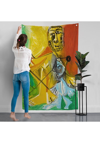 Pablo Picasso - Adam Ve Çocuk Duvar Örtüsü - Homme Et Enfant-7328