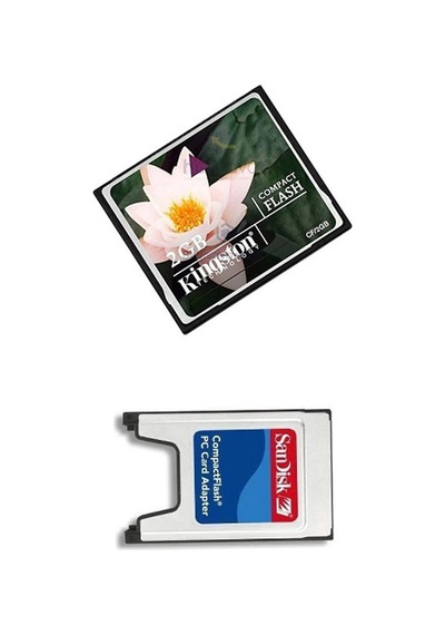 Kingston 2 GB Compact Flash Hafıza Kartı + Pcmıa Kart Okuyucu