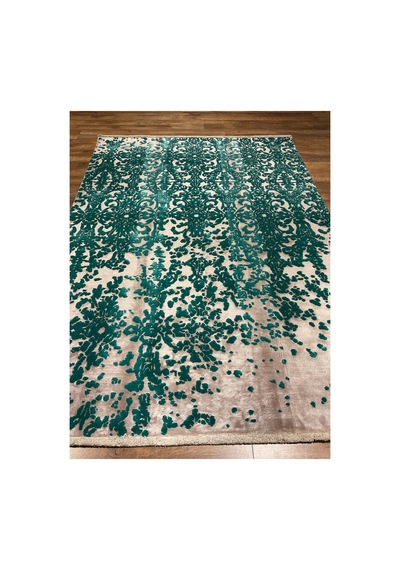 Bamboo 10531a 160x230 Zümrüt Yeşili Halı Yeşil