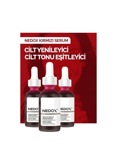 Nedox Cilt Yenileyici Cilt Tonu Eşitleyici Kırmızı Peeling Serum 30 ML