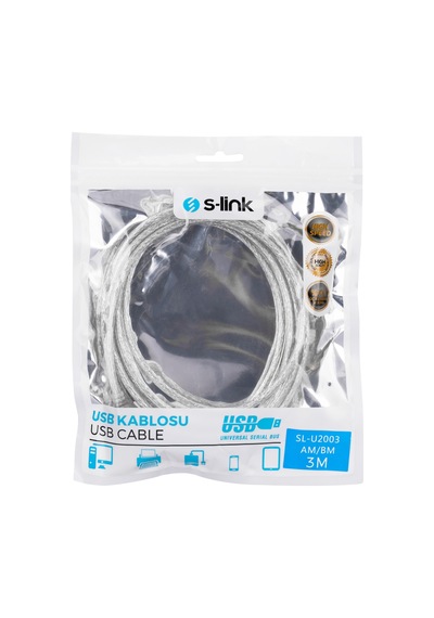 S-lınk Sl-u2003 Usb Yazıcı Kablosu 3 Metre 1923 1