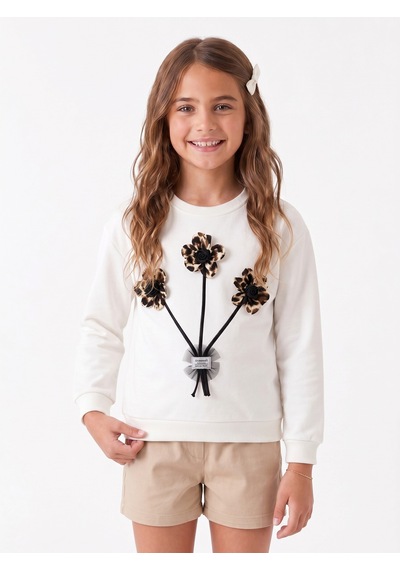 Onloox Kız Çocuk Ekru Kız Çocuk Ekru Pamuklu Bisiklet Yaka Leopar Çiçek Buketi Armalı Sweatshirt 9-14 Yaş Onloox Kız Çocuk Ekru Kız Çocuk Ekru Pamuklu Bisiklet Yaka Leopar Çiçek Buketi Armalı Sweatshirt 9-14 Yaş