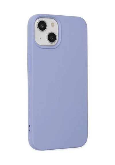 Apple Uyumlu iPhone 14 Plus Uyumlu Kılıf Nano İçi Kadife Silikon - Lila