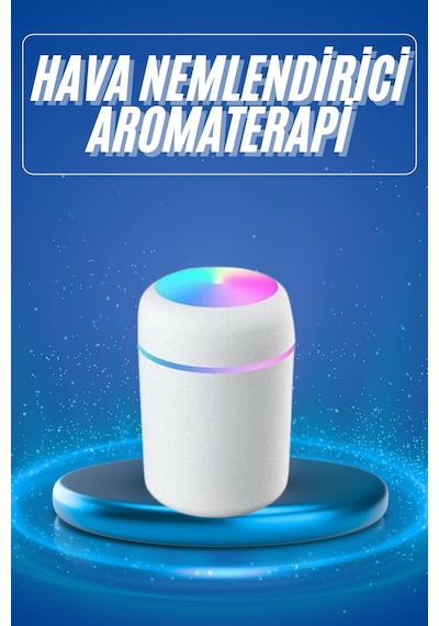 Sptmgldı Rgb Işıklı Ulrasonik Ledli Hava Nemlendirici Buhar Makinesi Buhardanlık