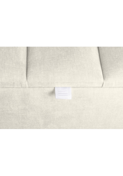Vetra Mini Royal Beyaz Kumaş Sandıklı Dekoratif Puf&bench-dilimli Model-gümüş Ayak-modern Puf