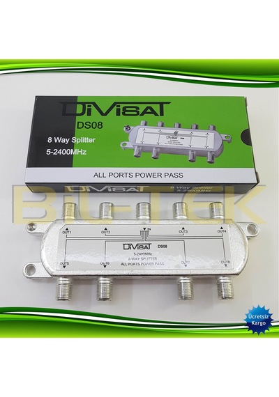 Divisat 1 Giriş 8 Çıkış 1/8 Splitter 5-2400