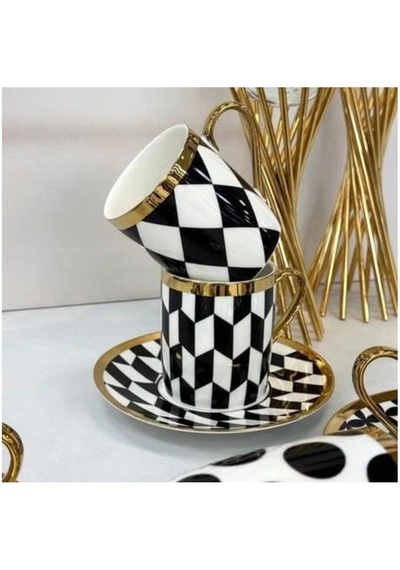 Kosova İst-181 200cc 6'lı Nescafe Takımı-black Pattern Çok Renkli