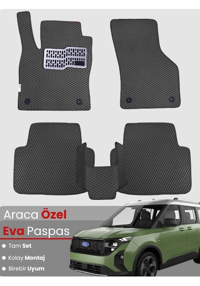 Ford Courier 2024-2025 Uyumlu Eva Paspas Tam Set Birebir Uyum,su Geçirmez,kolay Ve Hızlı Montaj 871