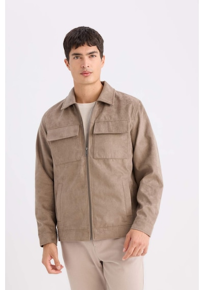 DeFacto Slim Fit Dar Kesim Gömlek Yaka Fermuarlı Mevsimlik Baharlık Mont D6334AX25SPBG73 DeFacto Slim Fit Dar Kesim Gömlek Yaka Fermuarlı Mevsimlik Baharlık Mont D6334AX25SPBG73
