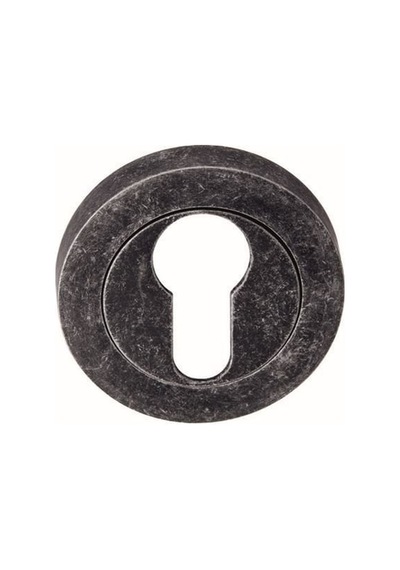 Hafele Yuvarlak Barelli Kapı Kolu Rozeti 52mm, Antik Gümüş Renk