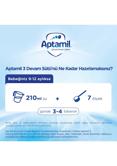 Aptamil 3 Çocuk Devam Sütü 1200 G 3 Adet Aptamil 3 Çocuk Devam Sütü 1200 G 3 Adet