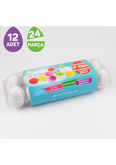 Circle Toys 12’Li Geometrik Yumurta  CIRCLE 105