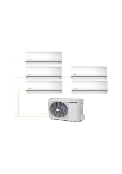 Airfel 5LMX125 9+9+9+12+18 İç 42.000 Btu Dış Duvar Tipi Multi Split Klima